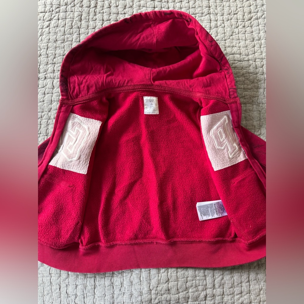 GAP Boys Red Hoodie and Pants Set - Picture 8 of 9